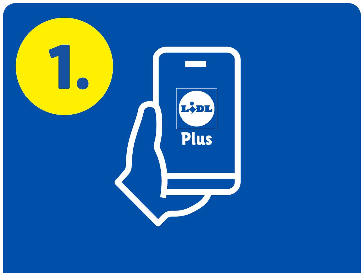 Korak 1: Roka drži pametni telefon z aplikacijo Plus.