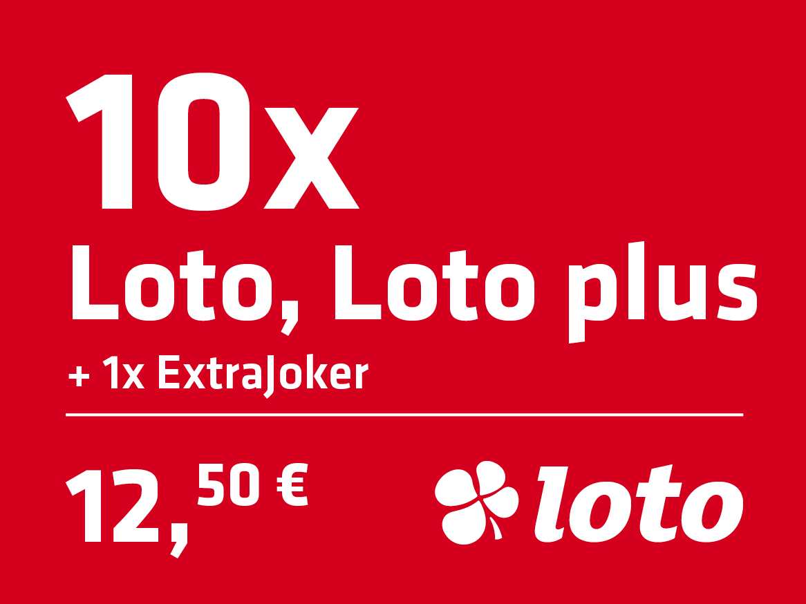 10x Loto, Loto plus + 1x ExtraJoker za 12,50 €