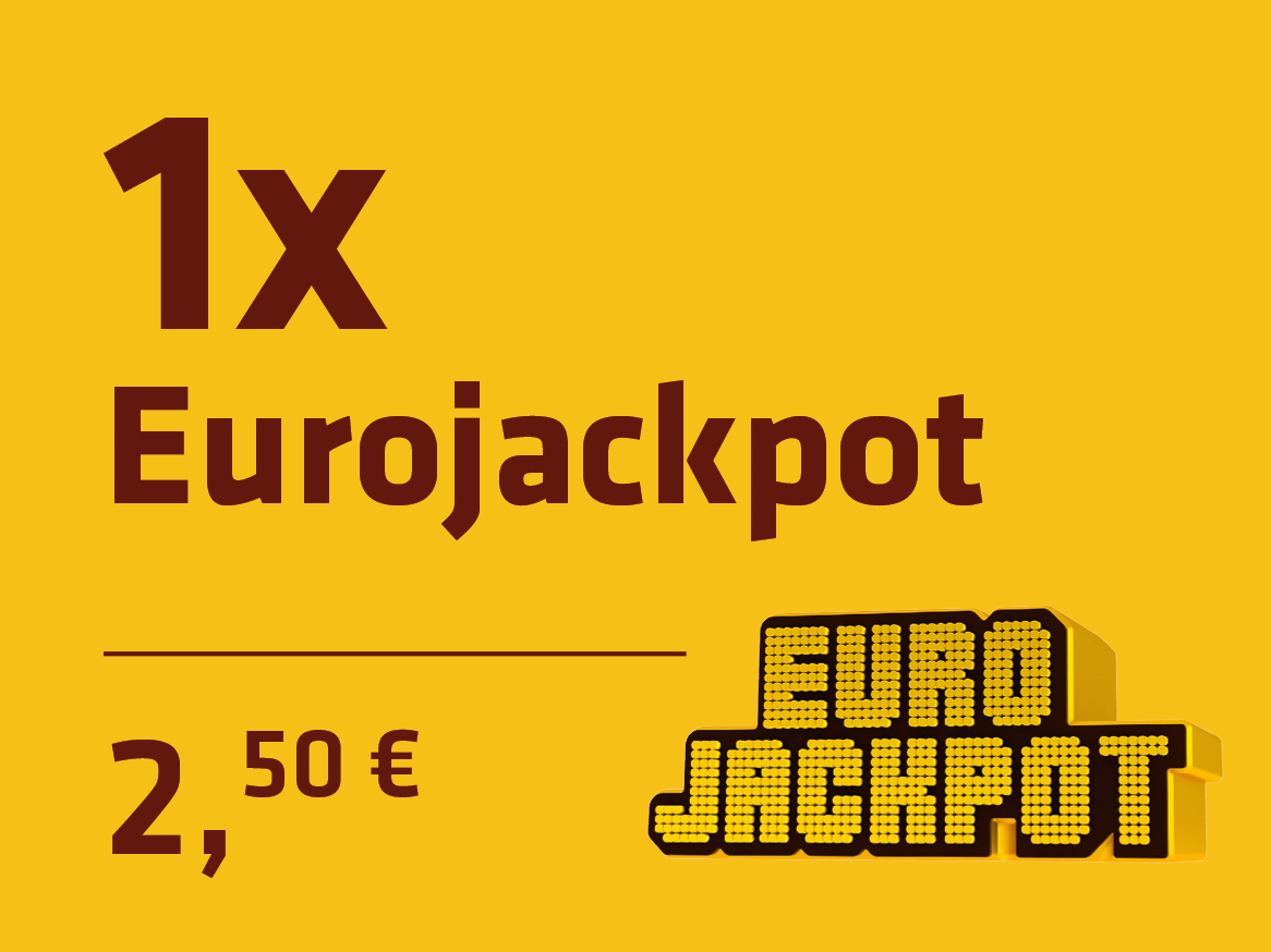 1x Eurojackpot za 2,50 €