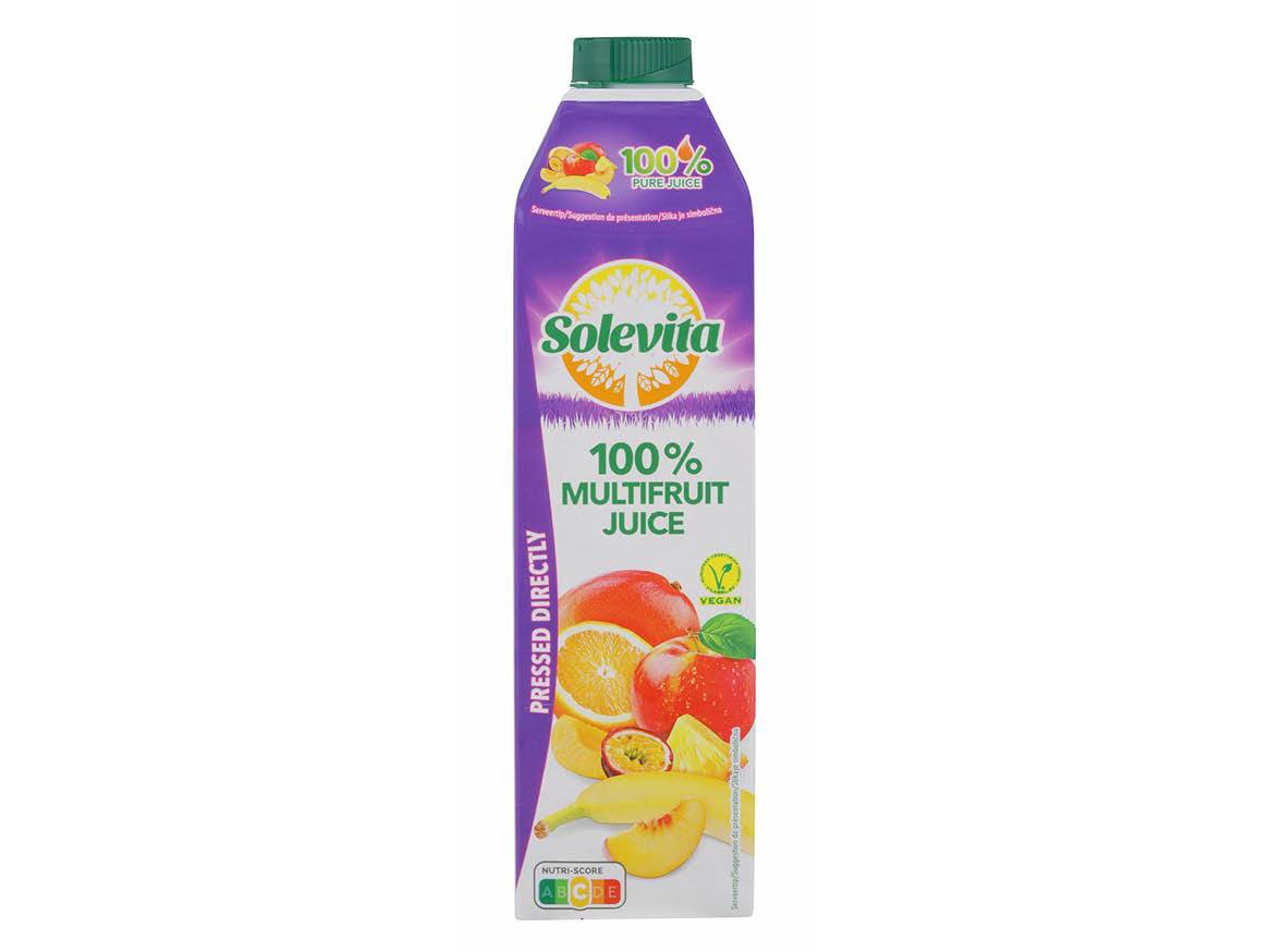 Sok Solevita 100% multisadni sok, neposredno stisnjen, veganski.
