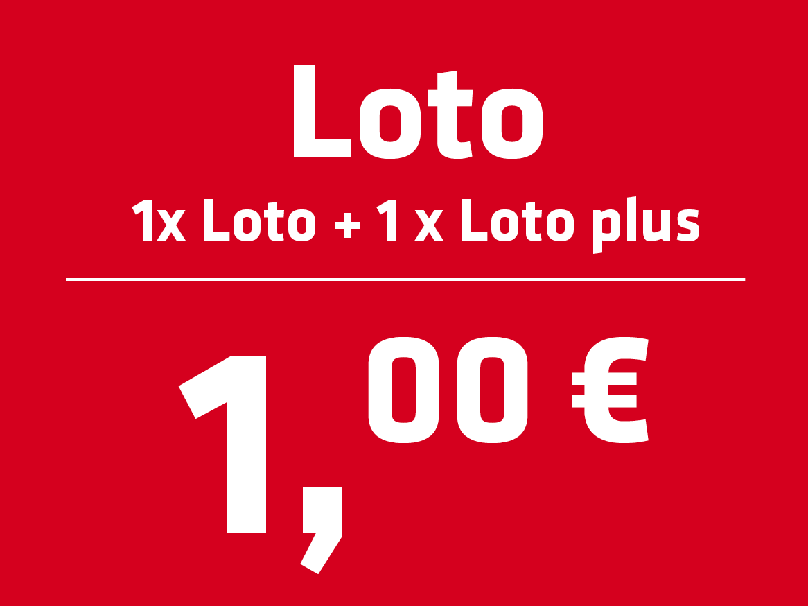 Loto in Loto plus: 1,00 €