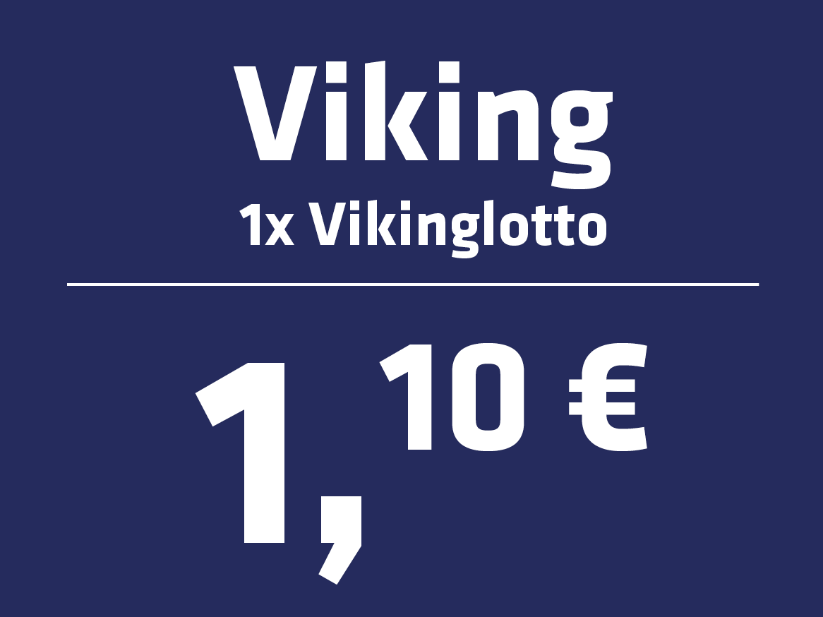 Viking loterija: 1x Vikinglotto za 1,10 €.