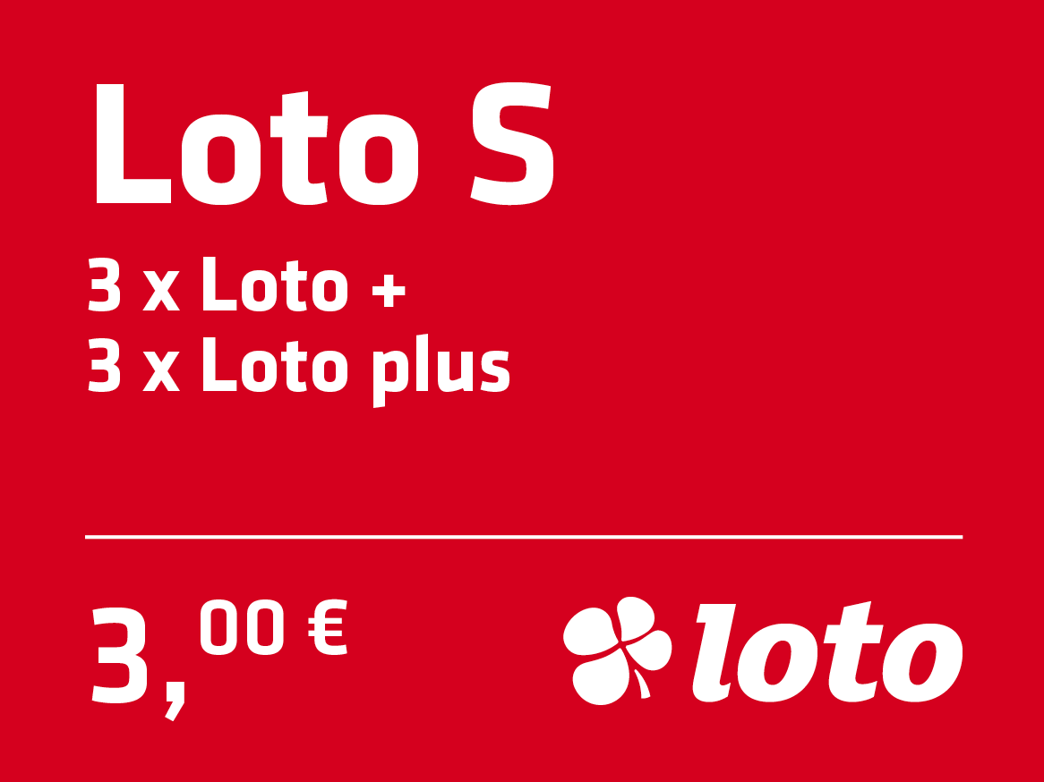 Loto S ponuja 3x Loto+ in 3x Loto plus za 3,00 €.