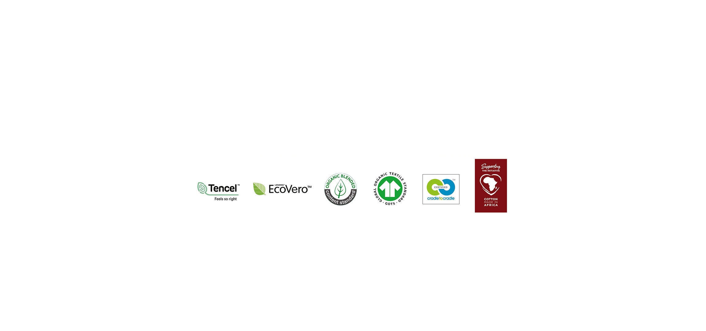 Tencel, EcoVero, GOTS in Cradle to Cradle certifikati.