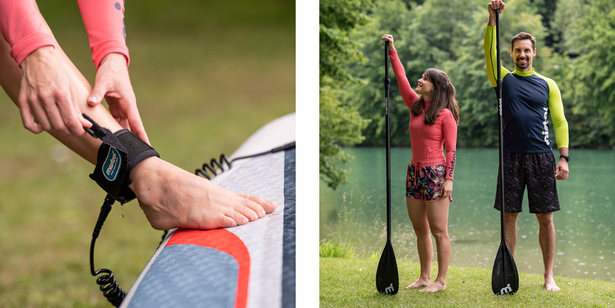 Mistral SUP deske, vrvica in SUP oblačila.