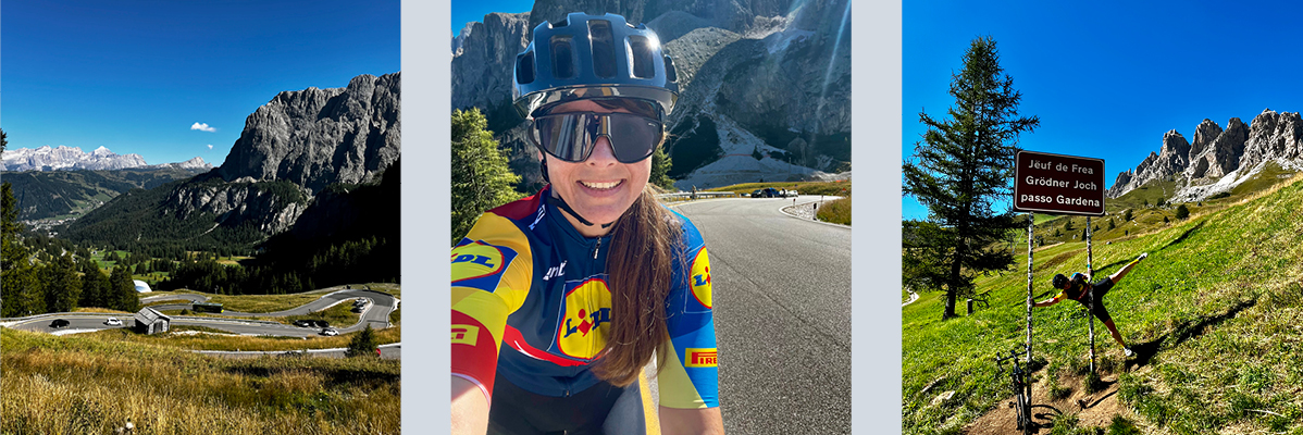 Kolesarjenje, Dolomiti, Lidl dres.