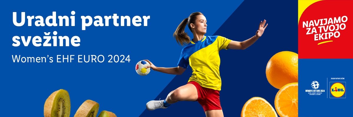 Lidl, pomaranče in kivi: uradni sponzor Ženskega EHF Eura 2024.